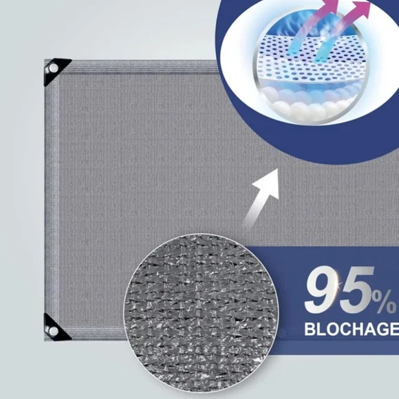 Gray Balcony Privacy Screen - Picture 5 of 5